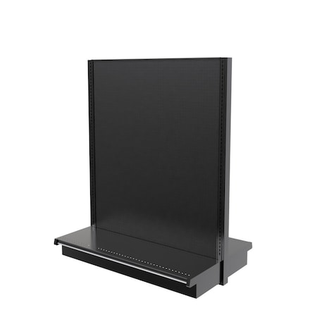 Lozier Gondola Island Display Starter, Black 48W 60H 16D P466T-ST